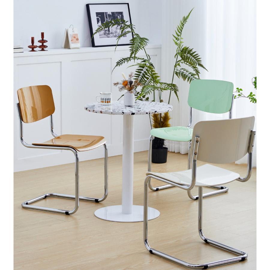 韓国風 パイプ椅子 人気 おしゃれ 北欧 食卓椅子 椅子 いす リビングチェア 滑り止め ダイニング | ブランド登録なし | 06