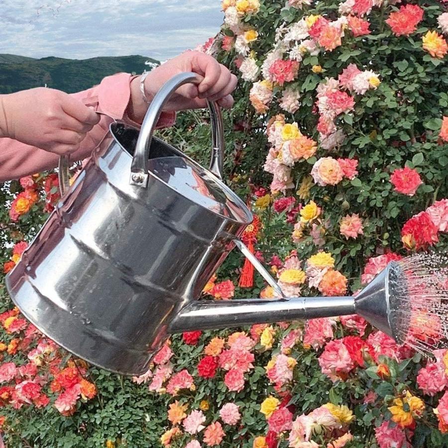 じょうろ ステンレス鋼 じょうろ 園芸じょうろ 大容量 8L/12L 散水ジョーロ 植物園 じょうろ 緑の植物のじょうろ用の防錆粉体塗装を施した亜鉛メッキ鋼じょうろ | ブランド登録なし | 04