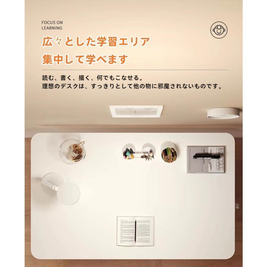 デスク 机 昇降式 高さ調整 75-95cm PCデスク ホワイト 幅80/100cm /120cm奥行60cm 木製 テレワーク 昇降 手動 パソコンデスク ゲーミングデスク 組立簡単 |  | 05