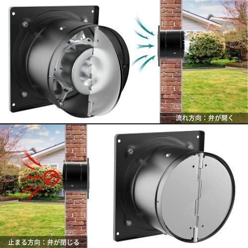 Okryain 換気扇 150mm 家庭用工業換気扇 風量525m3/h 中間取付形ダクトファン 業務用換気扇 大風量 強力 ダクト用換気扇 天 | ブランド登録なし | 03