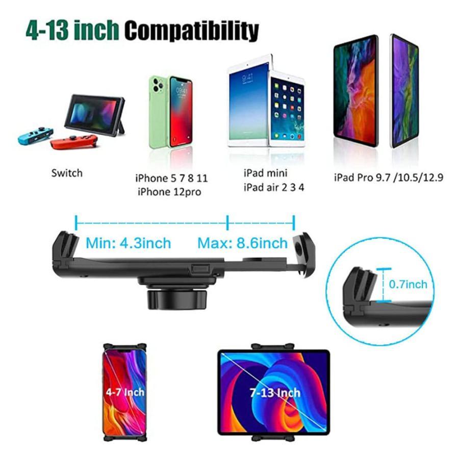 ドリンクホルダータブレットホルダー タブレット ドリンクホルダー スマホホルダー 車 車載 カップ スタンド 角度調整 ipad 便利 グッズ | ブランド登録なし | 03
