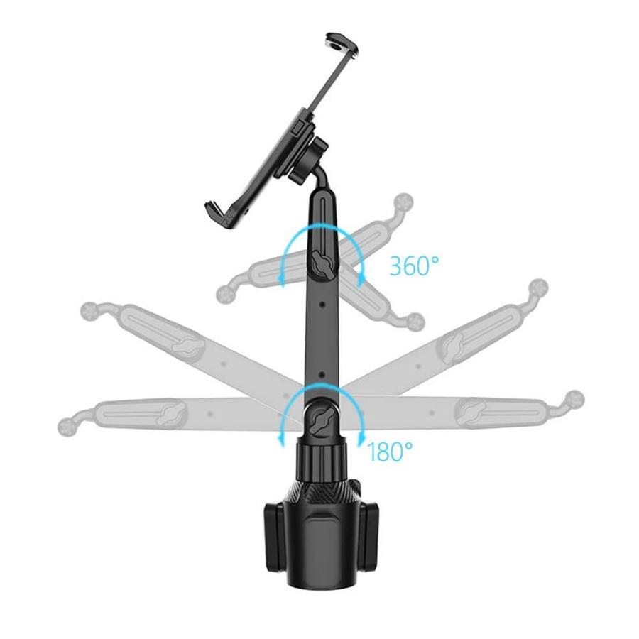 ドリンクホルダータブレットホルダー タブレット ドリンクホルダー スマホホルダー 車 車載 カップ スタンド 角度調整 ipad 便利 グッズ | ブランド登録なし | 07