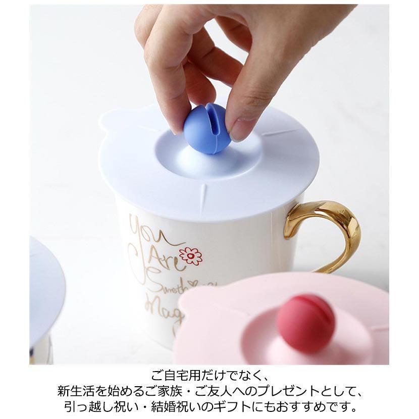 カップカバー ほこりよけ 3個セット おしゃれ シリコンカップカバー 北欧 便利グッズ かわいい シリコンリッド マグカップ 保冷 コーヒーカップ マ | ブランド登録なし | 10