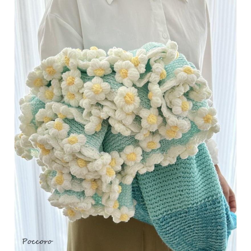 ブランケット 花束 毛布 シングル フラワー 花束ブランケット ひざ掛け グラデーションブランケット プレゼント | ブランド登録なし | 12