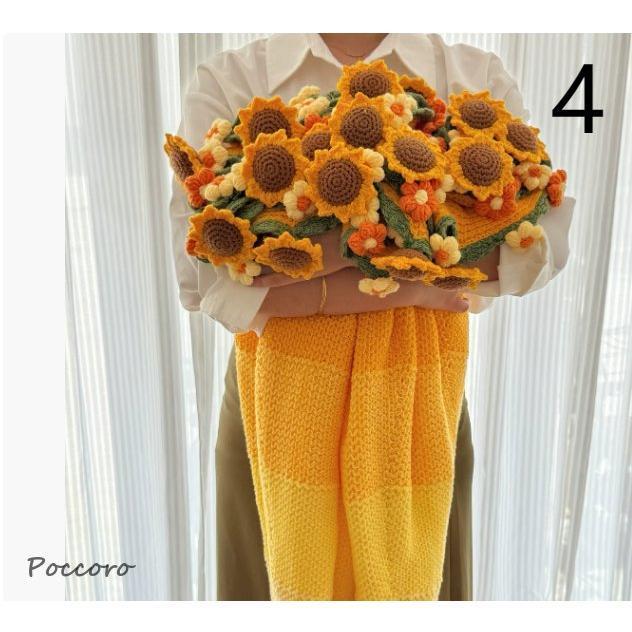 ブランケット 花束 毛布 シングル フラワー 花束ブランケット ひざ掛け グラデーションブランケット プレゼント | ブランド登録なし | 03