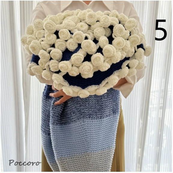 ブランケット 花束 毛布 シングル フラワー 花束ブランケット ひざ掛け グラデーションブランケット プレゼント | ブランド登録なし | 04