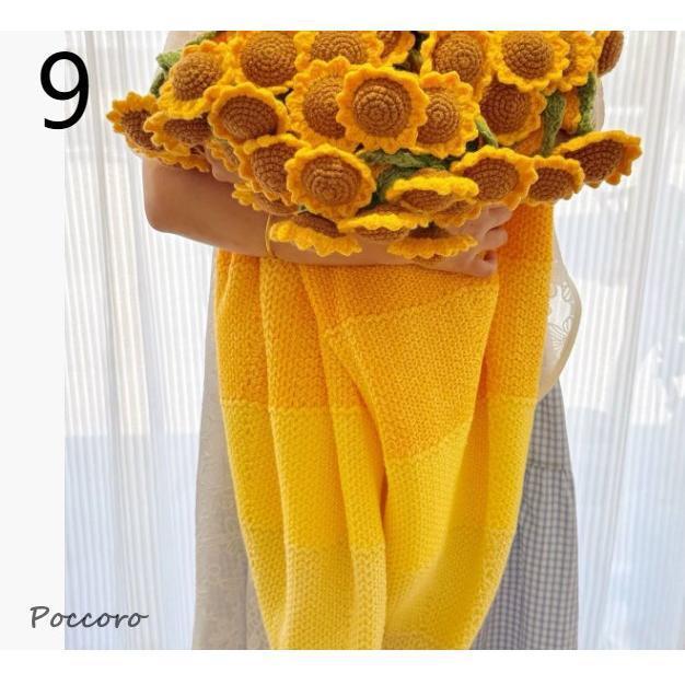 ブランケット 花束 毛布 シングル フラワー 花束ブランケット ひざ掛け グラデーションブランケット プレゼント | ブランド登録なし | 07