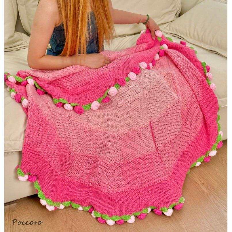 ブランケット 花束 毛布 シングル フラワー 花束ブランケット ひざ掛け グラデーションブランケット プレゼント | ブランド登録なし | 09