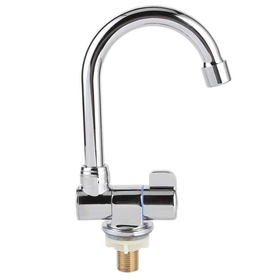 RV蛇口 シングル冷水蛇口 洗面器蛇口 360度回転1/2インチ RVキャンピングカー用取り付けネジ |  | 04