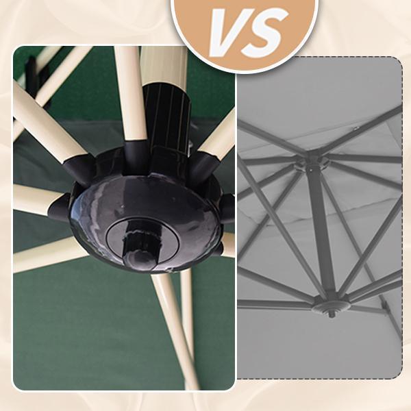 ガーデンパラソル パラソル 大型 風に強い (約)直径220cm-300cm UVカット 撥水 角度調整 モダン おしゃれ ガーデンパラソルセット 庭?屋外 | ブランド登録なし | 08