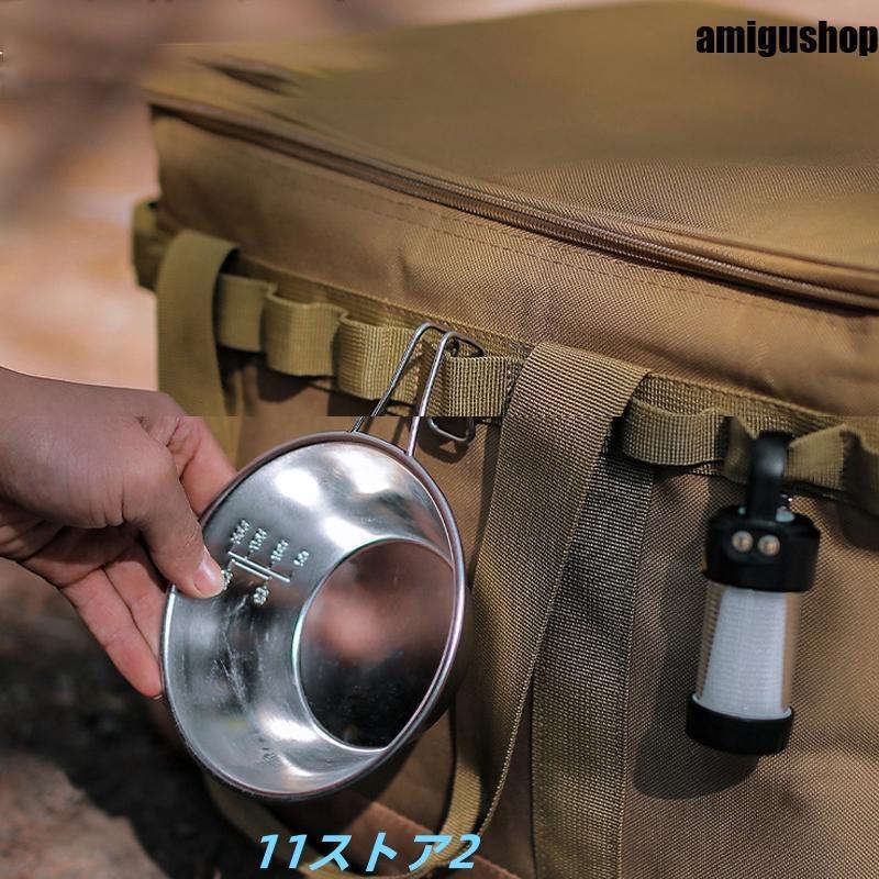 キャンプ 収納ボックス アウトドア ギアコンテナ 大容量ギアボックス コンテナボックス 収納ケース 収納バッグ 多機 | ブランド登録なし | 12