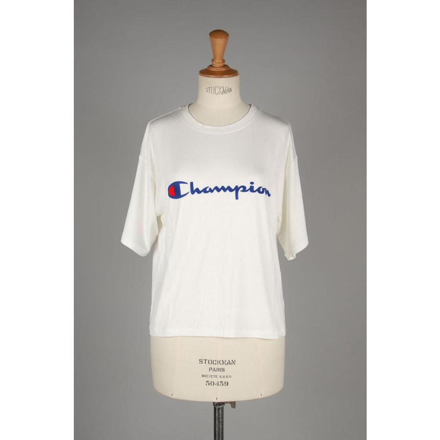 【P5倍 / SALE】T-SHIRT -WHITE (CW-PS313) Champion -Women-(チャンピオン) | Champion | 01