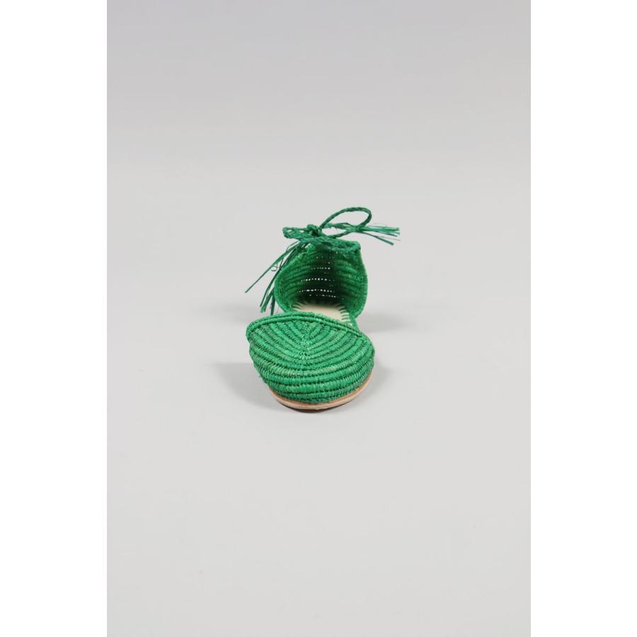 【P5倍 / SALE】LACE UP RAFFIA SANDALA-GREEN(kise005) Kiira(キーラ) |  | 02