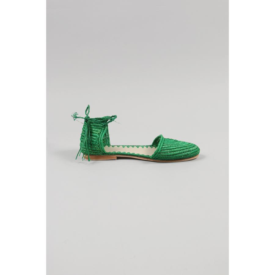 【P5倍 / SALE】LACE UP RAFFIA SANDALA-GREEN(kise005) Kiira(キーラ) |  | 03