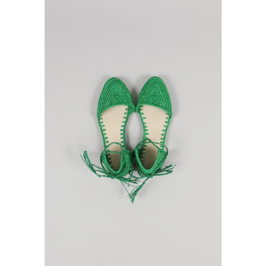 【P5倍 / SALE】LACE UP RAFFIA SANDALA-GREEN(kise005) Kiira(キーラ) |  | 06