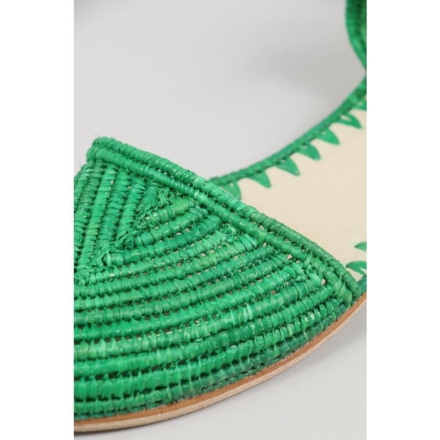 【P5倍 / SALE】LACE UP RAFFIA SANDALA-GREEN(kise005) Kiira(キーラ) |  | 07
