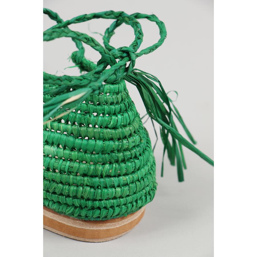 【P5倍 / SALE】LACE UP RAFFIA SANDALA-GREEN(kise005) Kiira(キーラ) |  | 08