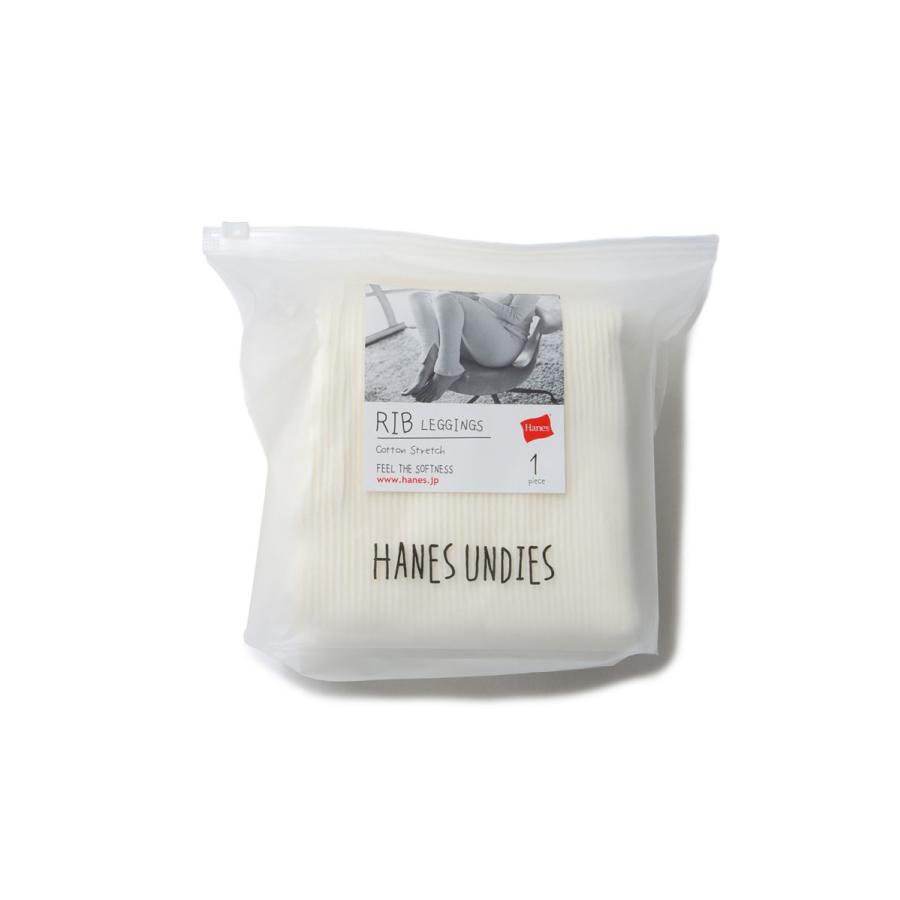 【P5倍 / SALE】１P Undies Rib Leggings-OFF WHITE (HW9-Q521) Hanes -Women-(ヘインズ) | 