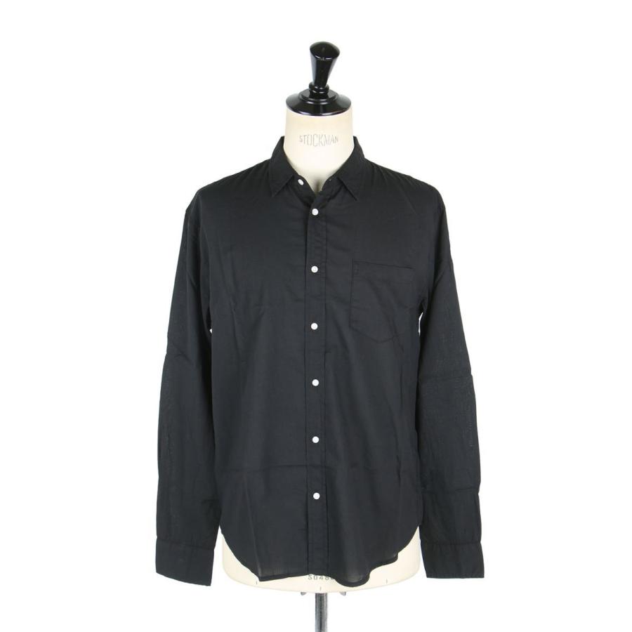 【SALE】LUKE ITALIAN LIGHT POPLIN -BLACK (9920700006) Frank & Eileen -Men-(フランクアンドアイリーン) | 