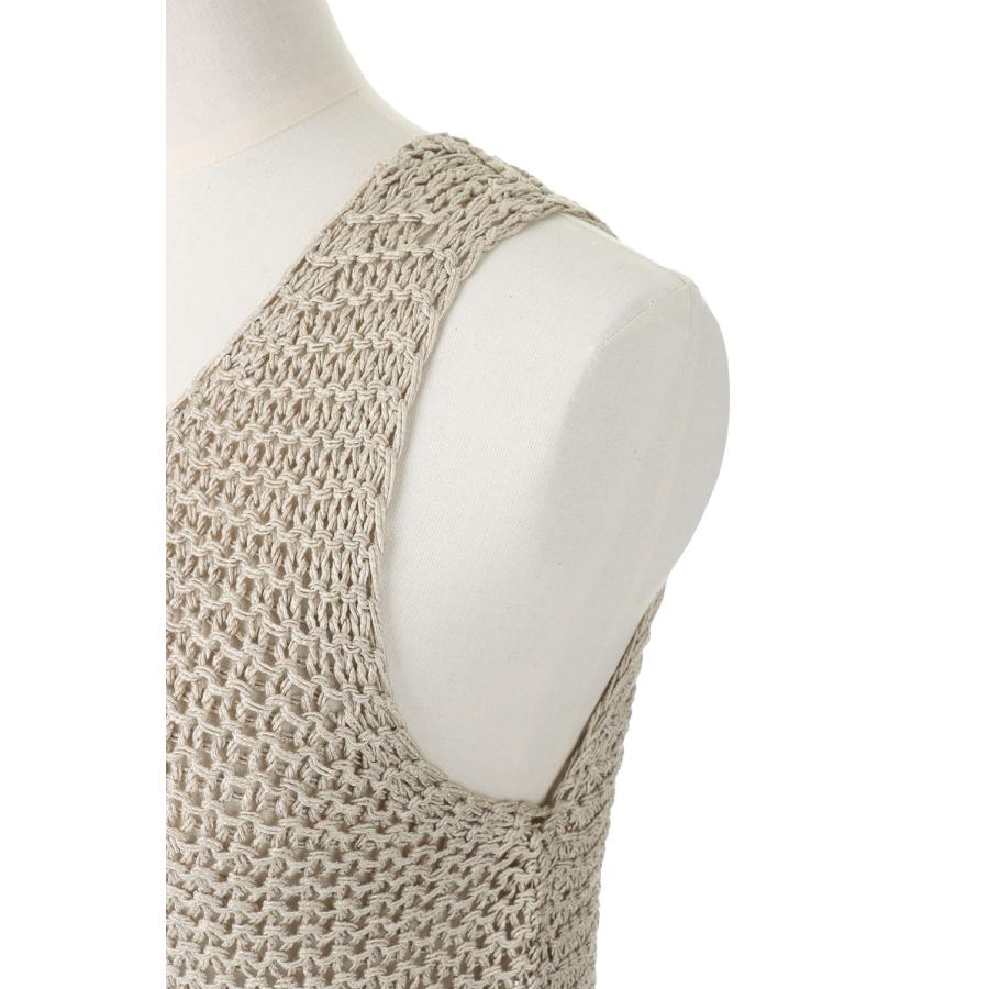 【SALE】TODAYFUL トゥデイフル  Mesh Knit Tanktop -NATURAL (12010519) | TODAYFUL | 03