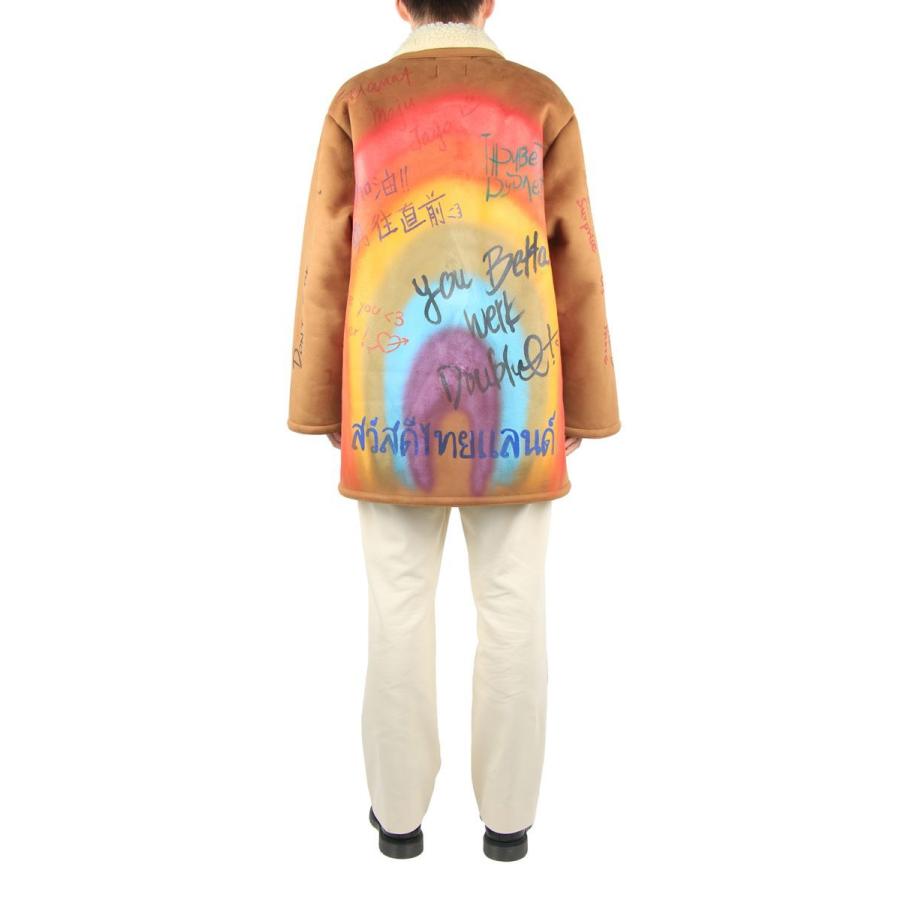 doublet 【50%OFF】MESSAGE HAND-PAINTED MOUTON COAT (20AW03BL105 