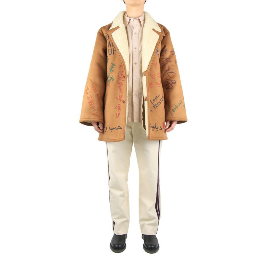 doublet 【50%OFF】MESSAGE HAND-PAINTED MOUTON COAT (20AW03BL105 
