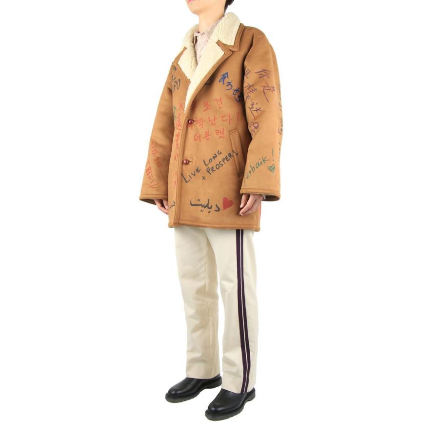 doublet 【50%OFF】MESSAGE HAND-PAINTED MOUTON COAT (20AW03BL105 