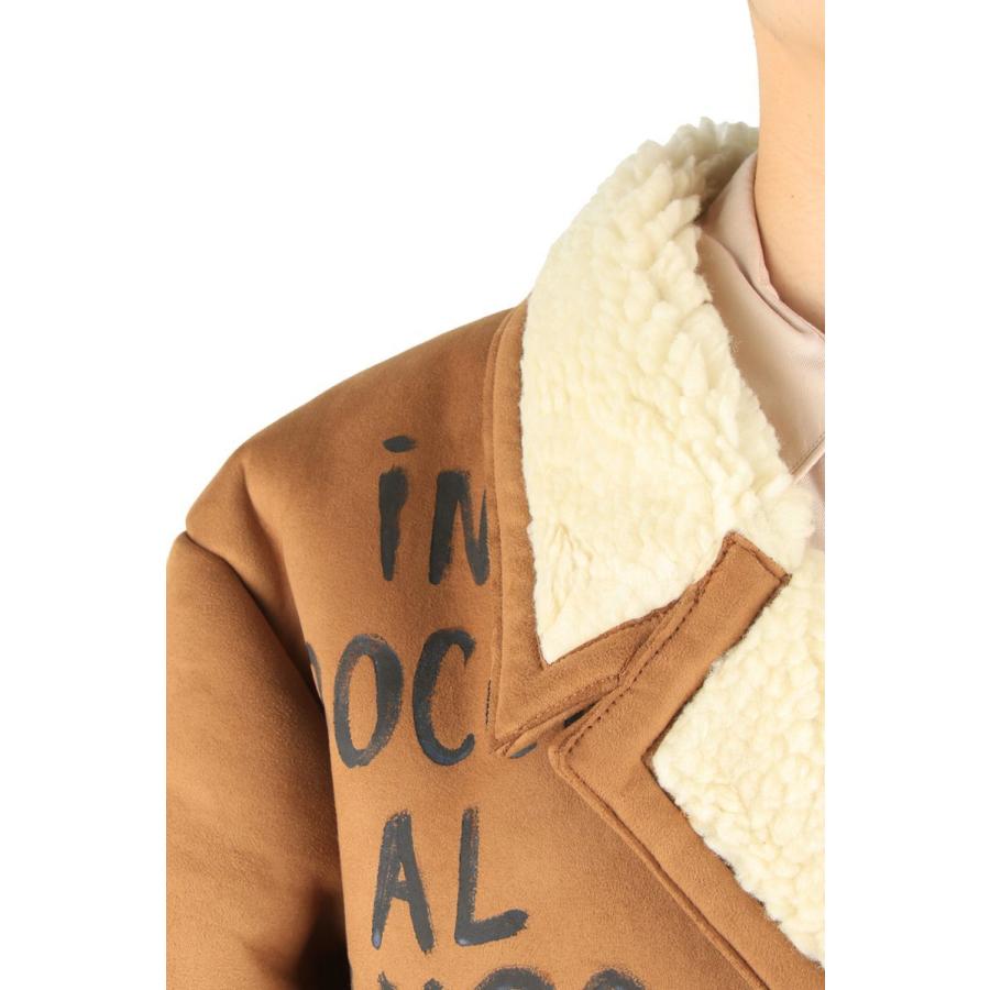 doublet 【50%OFF】MESSAGE HAND-PAINTED MOUTON COAT (20AW03BL105 