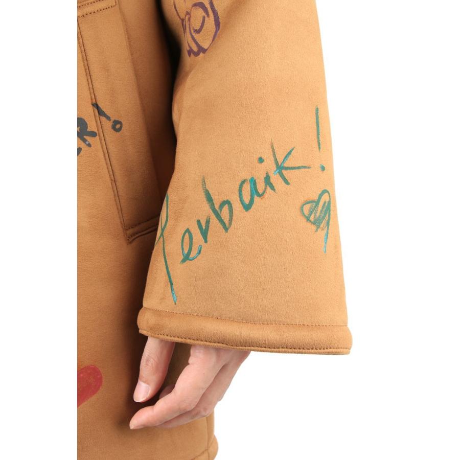 doublet 【50%OFF】MESSAGE HAND-PAINTED MOUTON COAT (20AW03BL105 