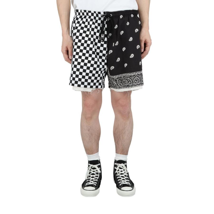 【SALE】BANDANA PATCH SHORT PANTS - BLACK 2 #1  (COTDPT-328B) Children Of The Discordance | Children of the discordance | 01