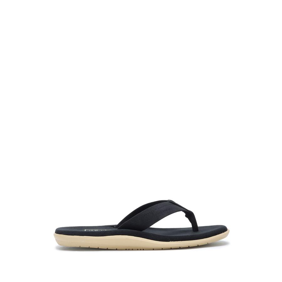 【P2倍 / SALE】SUEDE THONG / ULTRA SUEDE - BLACK (PTU202U) Island Slipper - Men -(アイランドスリッパ) | ISLAND SLIPPER | 01