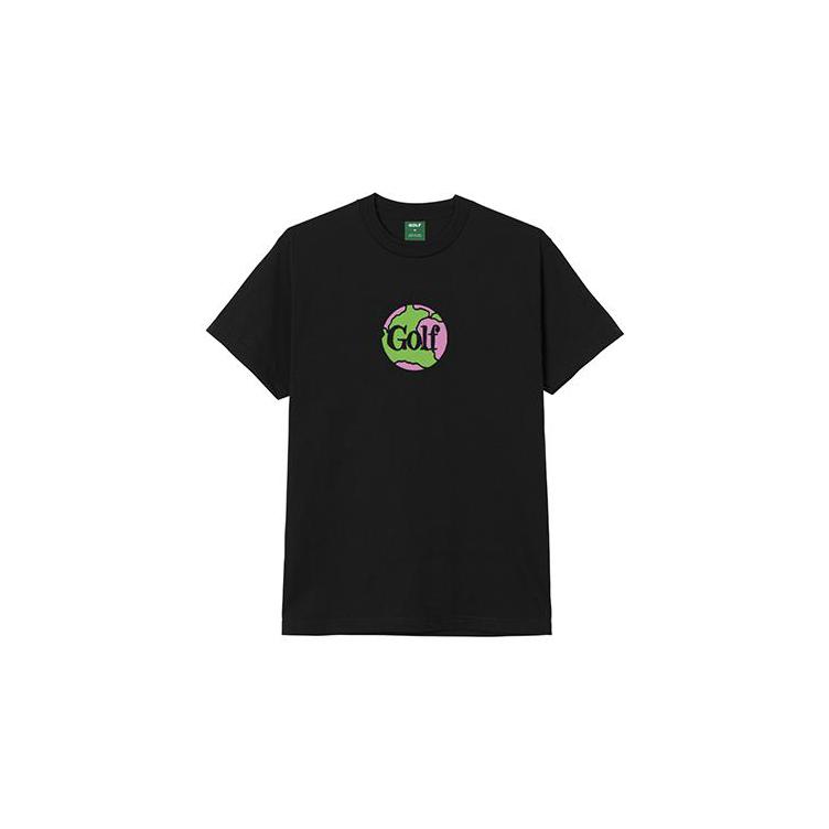 【P5倍 / SALE】GLOBE TEE by GOLF WANG / BLACK Golf Wang(ゴルフワン) | 