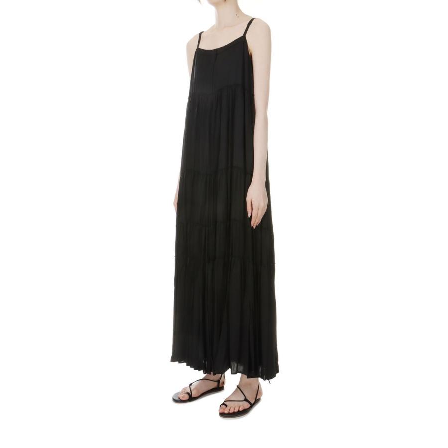 【P5倍 / SALE】GYPSET RUCKLE FLARED DRESS -Black (TNH21100-37) The Newhouse(ザニューハウス) | THE NEWHOUSE | 01