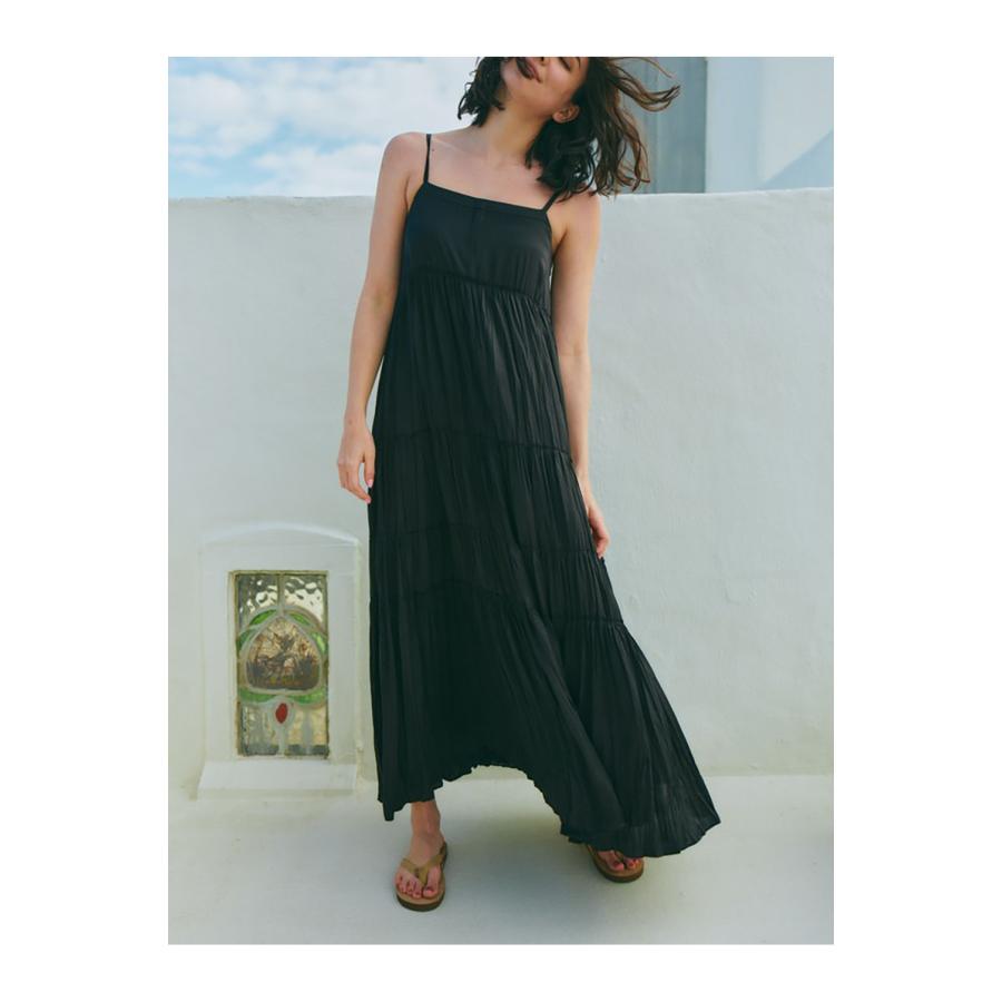 【P5倍 / SALE】GYPSET RUCKLE FLARED DRESS -Black (TNH21100-37) The Newhouse(ザニューハウス) | THE NEWHOUSE | 05