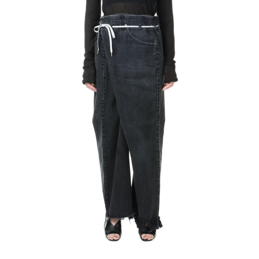 VINTAGE REWORK BIGGY PANTS -BLACK Ssize-17 Maison Eureka-Women-(メゾンエウレカ) | MAISON EUREKA