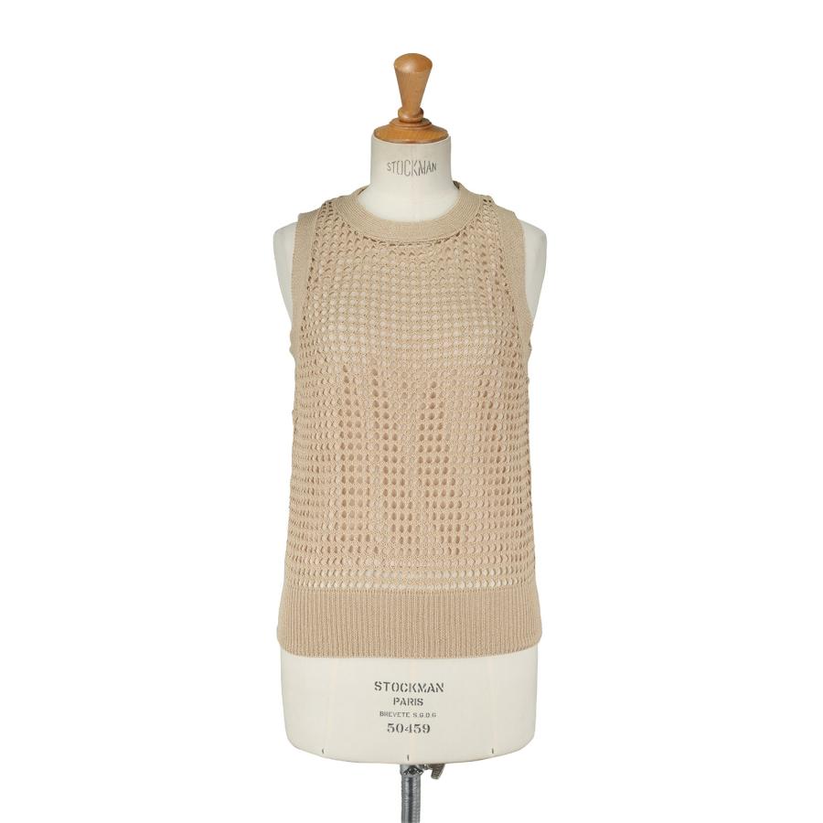 【SALE】TODAYFUL トゥデイフル  Mesh Knit Tops -BEIGE(12110501) | TODAYFUL