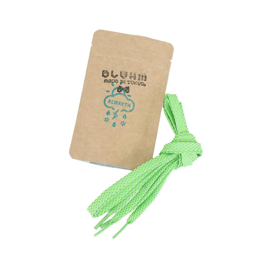【P2倍 / SALE】3M FLAT SHOE LACE -FLUORESCENCE GREEN-(BLZ - 06) Blohm(ブローム) | BLOHM