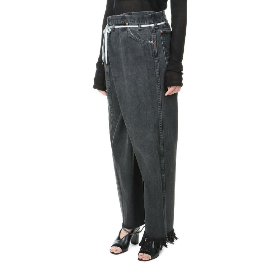 【P5倍 / SALE】VINTAGE REWORK BIGGY PANTS -BLACK Ssize-22 (017) Maison Eureka-Women-(メゾンエウレカ) | MAISON EUREKA | 01