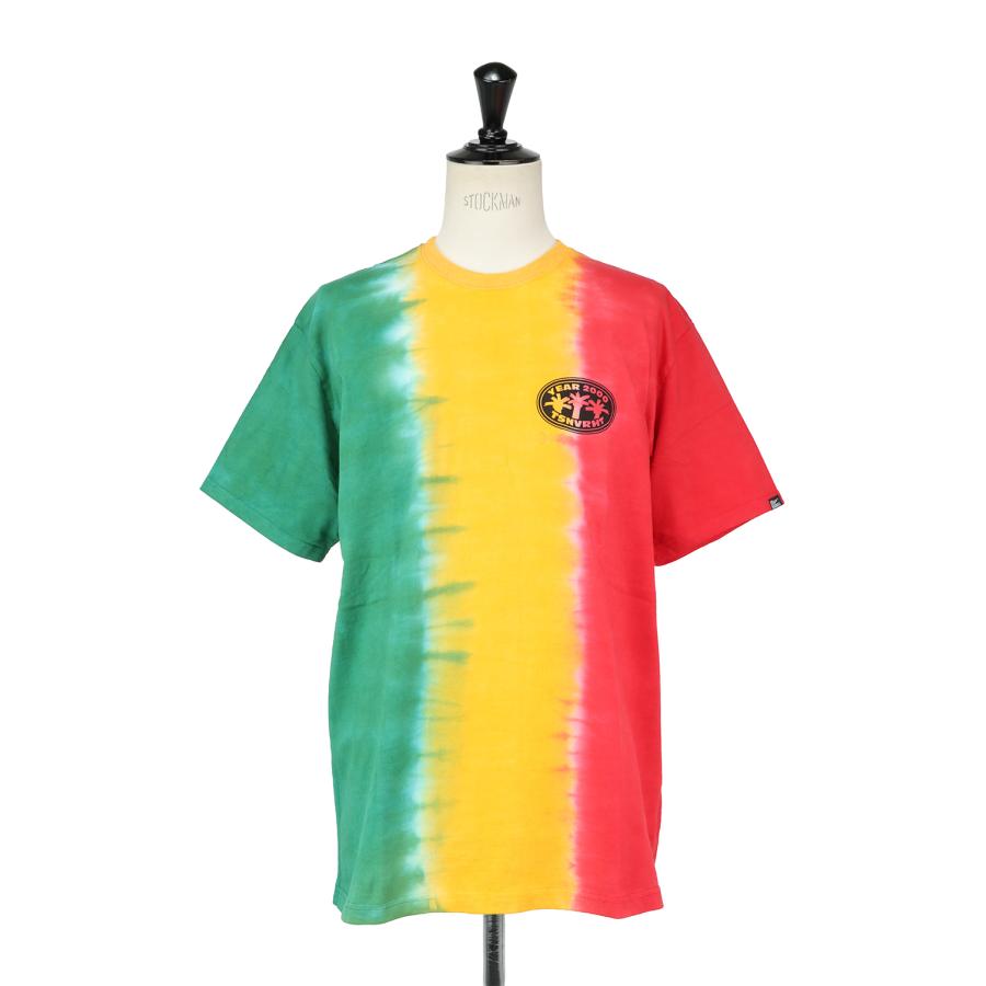 【P5倍】Vertical Tie Dye Tee/Green&Yellow&Red(TN21STS027) Thisisneverthat(ディスイズネバーザット) | 