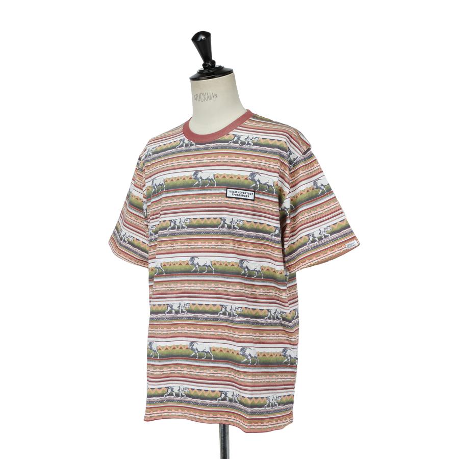 【P5倍】Printed LION Stripe Tee/Orange(TN21STS036) Thisisneverthat(ディスイズネバーザット) |  | 01