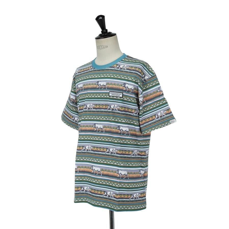 【P5倍】Printed LION Stripe Tee/Blue(TN21STS036) Thisisneverthat(ディスイズネバーザット) |  | 01