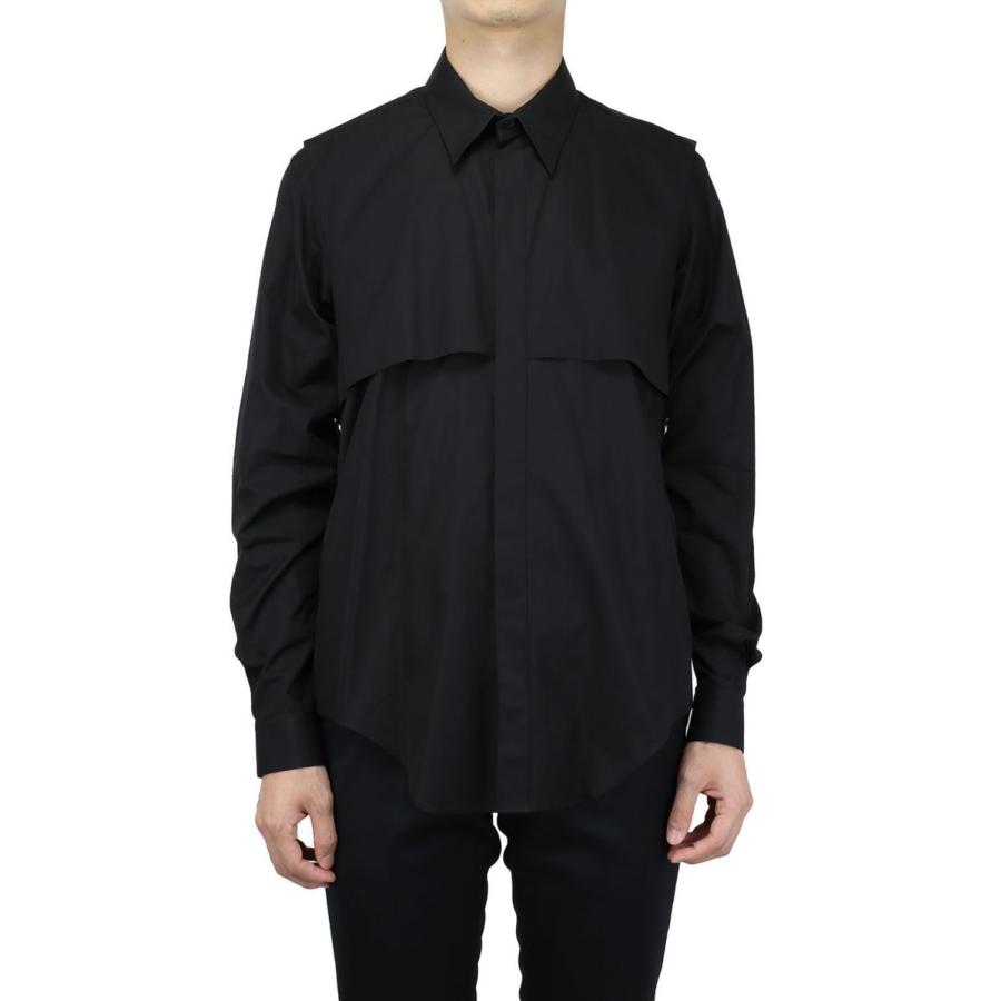 【P5倍 / SALE】LAYERED SHIRT(3B001-0221-16)-BLACK- John Lawrence Sullivan(ジョンローレンスサリバン) | JOHN LAWRENCE SULLIVAN