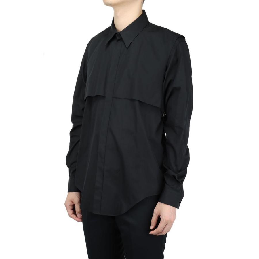 【P5倍 / SALE】LAYERED SHIRT(3B001-0221-16)-BLACK- John Lawrence Sullivan(ジョンローレンスサリバン) | JOHN LAWRENCE SULLIVAN | 01