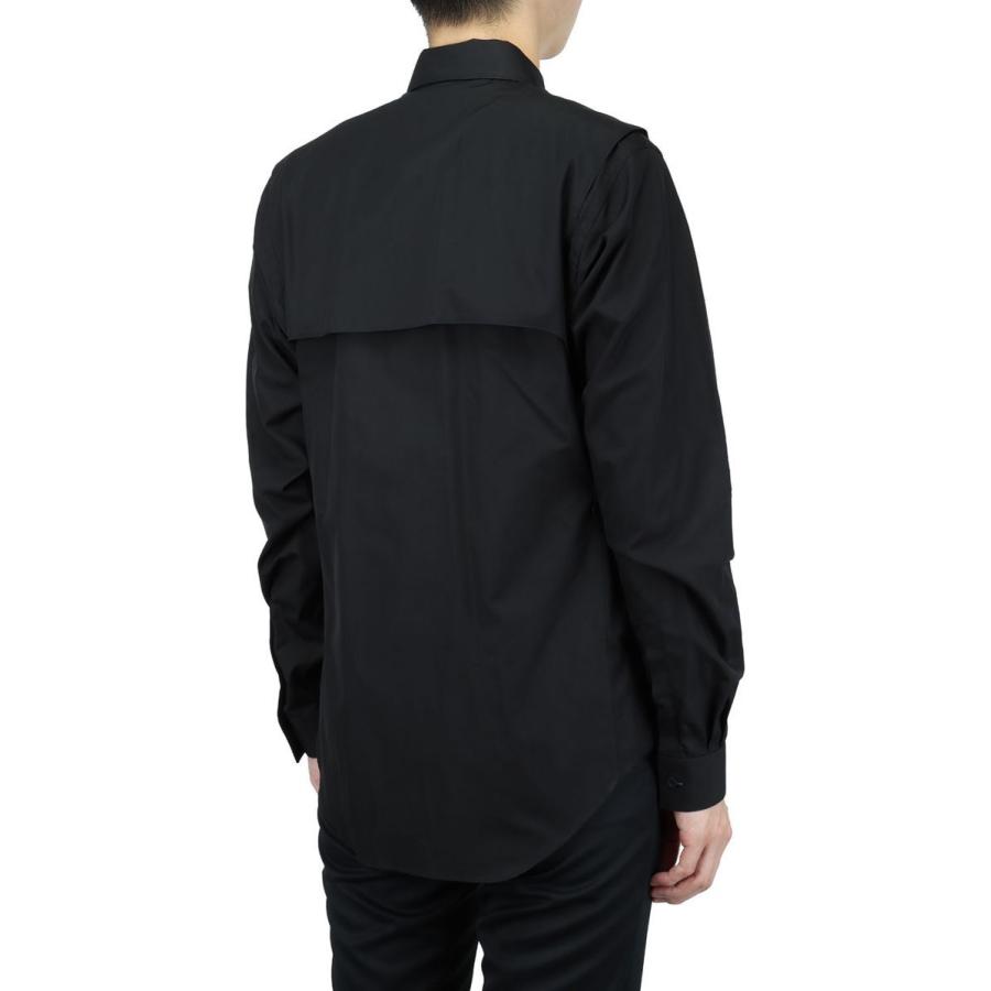 【P5倍 / SALE】LAYERED SHIRT(3B001-0221-16)-BLACK- John Lawrence Sullivan(ジョンローレンスサリバン) | JOHN LAWRENCE SULLIVAN | 02