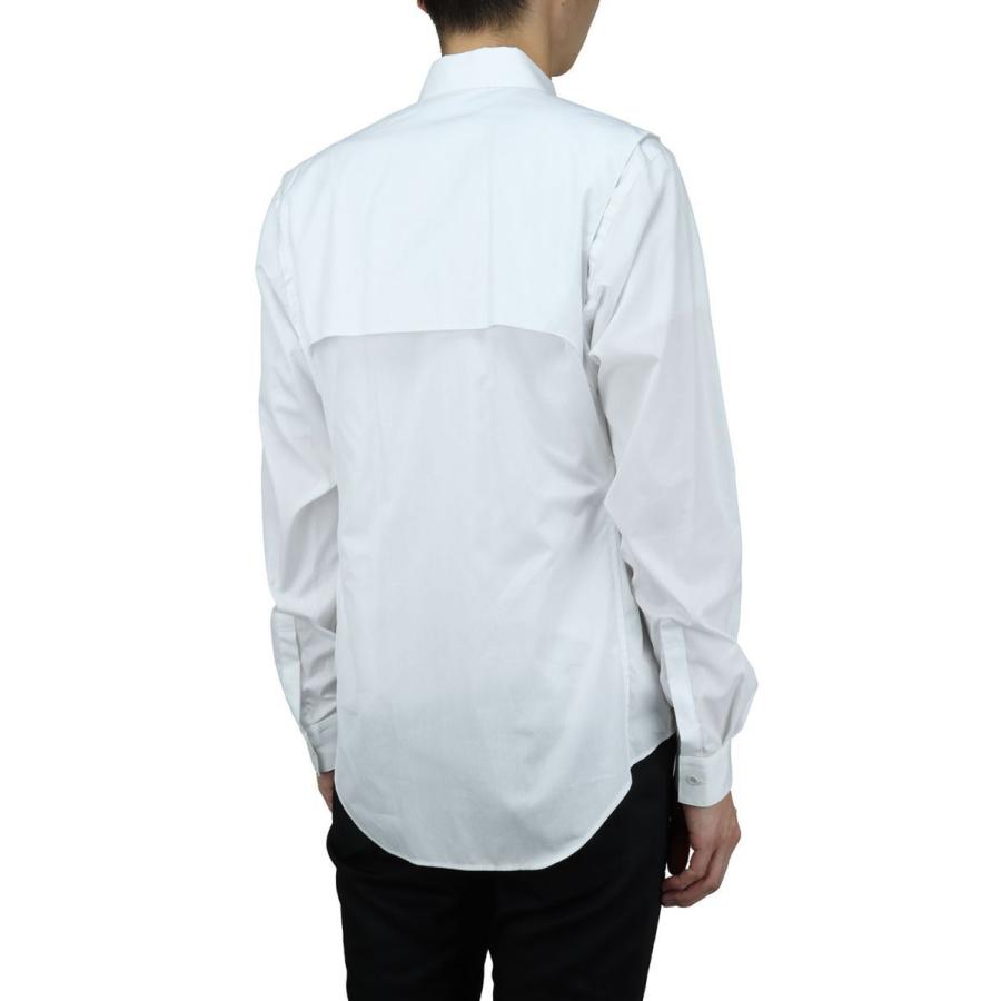 【P5倍 / SALE】LAYERED SHIRT(3B001-0221-16)-WHITE- John Lawrence Sullivan(ジョンローレンスサリバン) | JOHN LAWRENCE SULLIVAN | 02