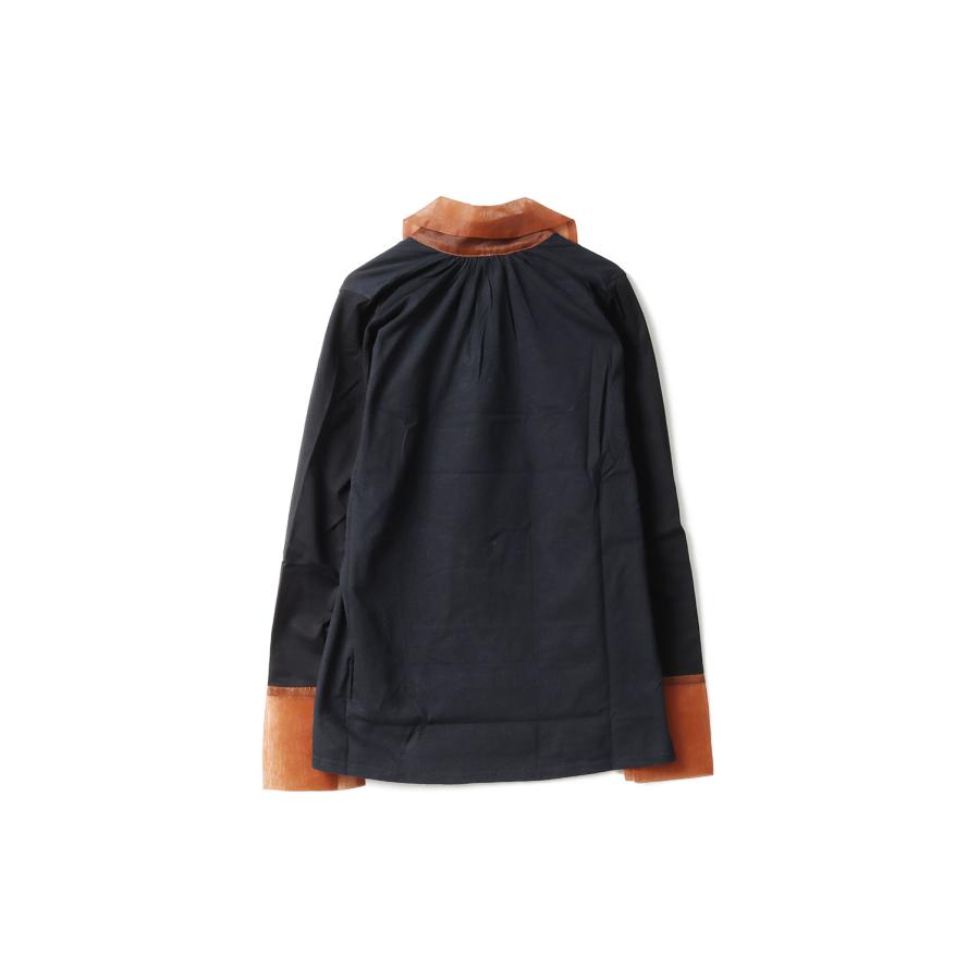 【P5倍 / SALE】Organdy Collar T Long  -BROWN M-size-2  (SR-21AW-29) SREU(スリュー) |  | 01