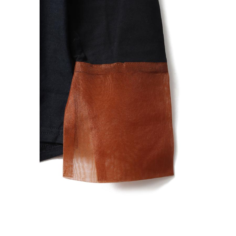 【P5倍 / SALE】Organdy Collar T Long  -BROWN M-size-2  (SR-21AW-29) SREU(スリュー) |  | 02