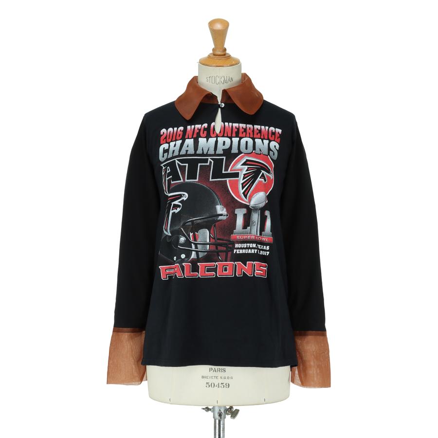 【P5倍 / SALE】Organdy Collar T Long  -BROWN M-size-2  (SR-21AW-29) SREU(スリュー) |  | 03