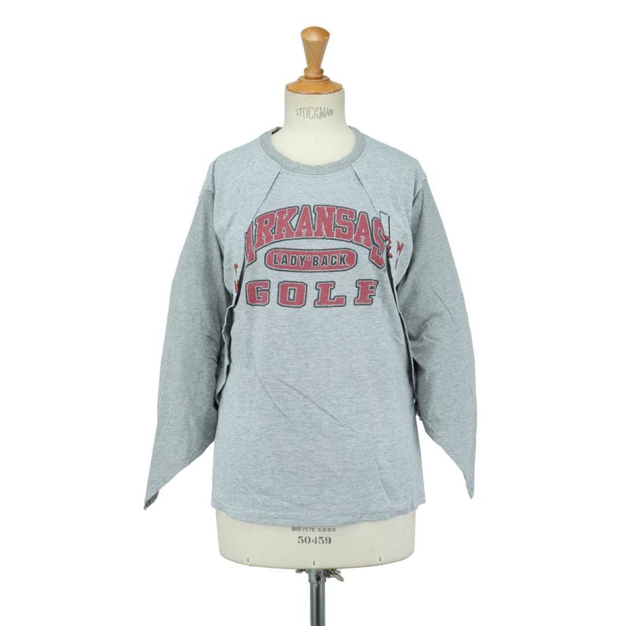 【SALE / 80%OFF】circa meke diagonal cutback raglan top-Gray (college)-2(cc21aw-02) 77circa(ナナナナサーカ)