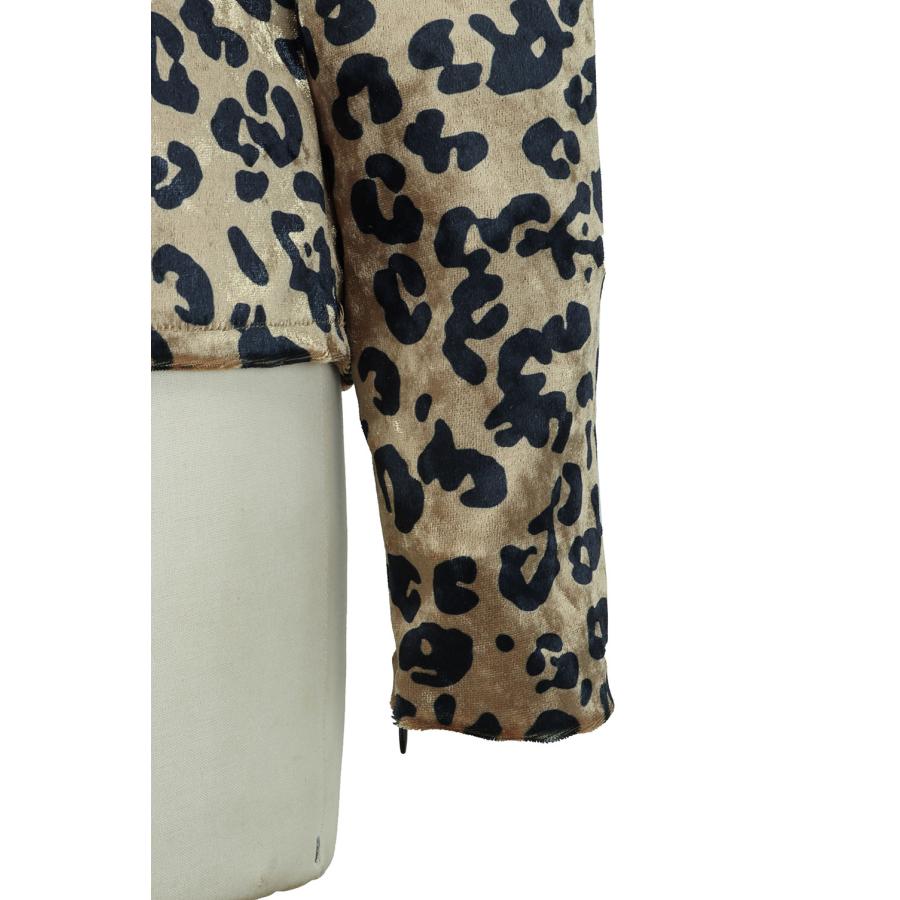 【P5倍 / SALE】crash velor turtle top-Leopard /Brown-(cc21aw-07) 77circa(ナナナナサーカ) | 77circa | 03